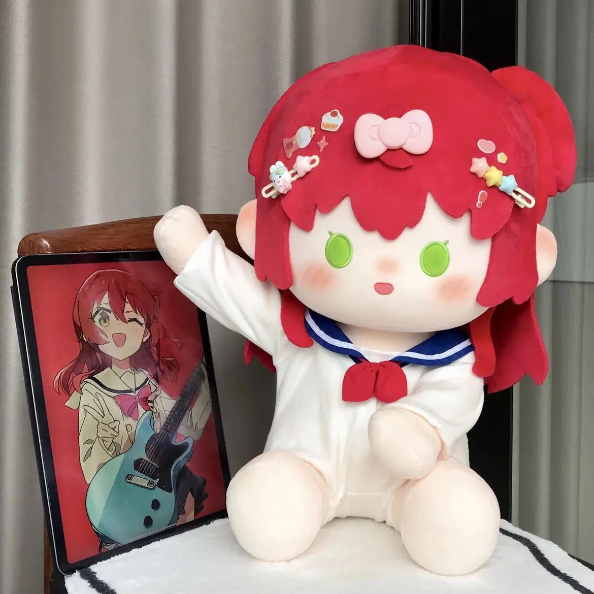 

BOCCHI THE ROCK! Kita Ikuyo 40CM Stuffed Plushies Plush Cotton Doll Clothes Soft Pillow Cartoon Figure Game Toy for Kids Gifts