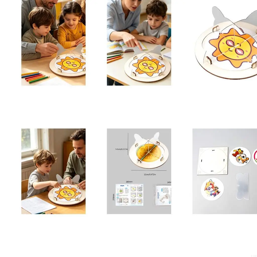 Wooden and Mirror-Imaging Physics Teaching Aid for Classroom Instruction, Experiment Demonstrations, and Hands-On F19E