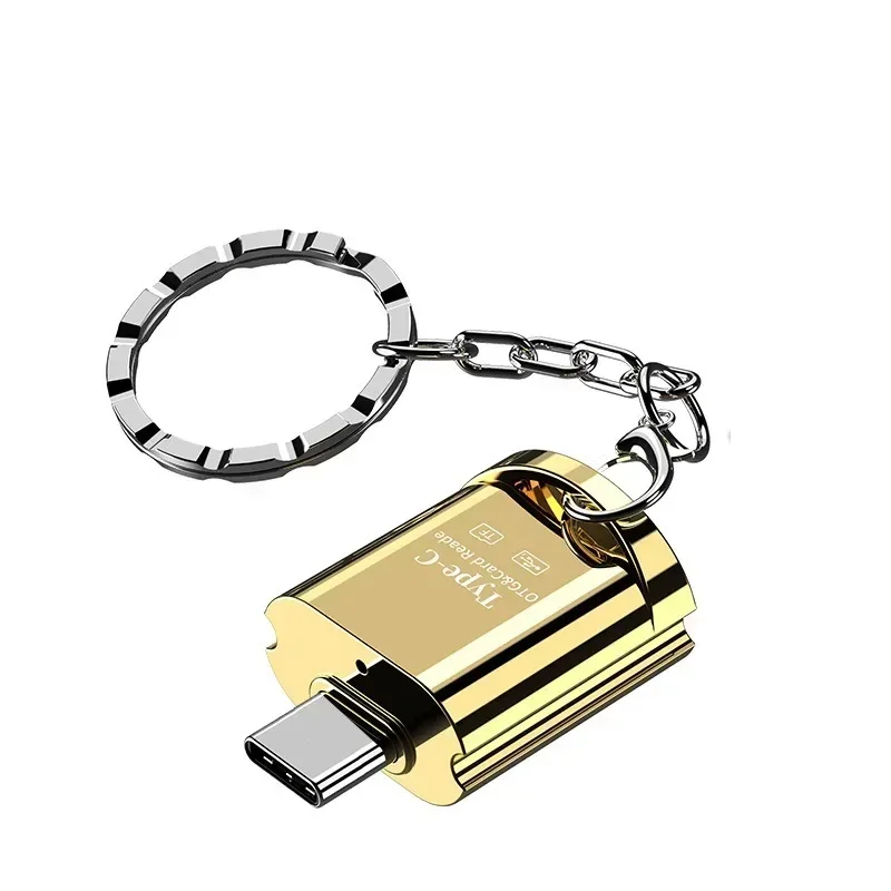 Portable Metal OTG USB Type C Adapter Multi USB-C Adaptador Support TF Card Micro SD U Disk Reader For SmartPhone Tablet Macbook
