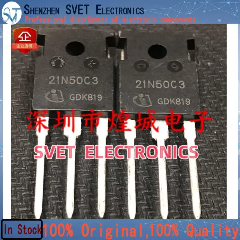 10PCS-50PCS  21N50C3 SPW21N50C3  TO-247 560V 21A   Original In Stock Fast shipping