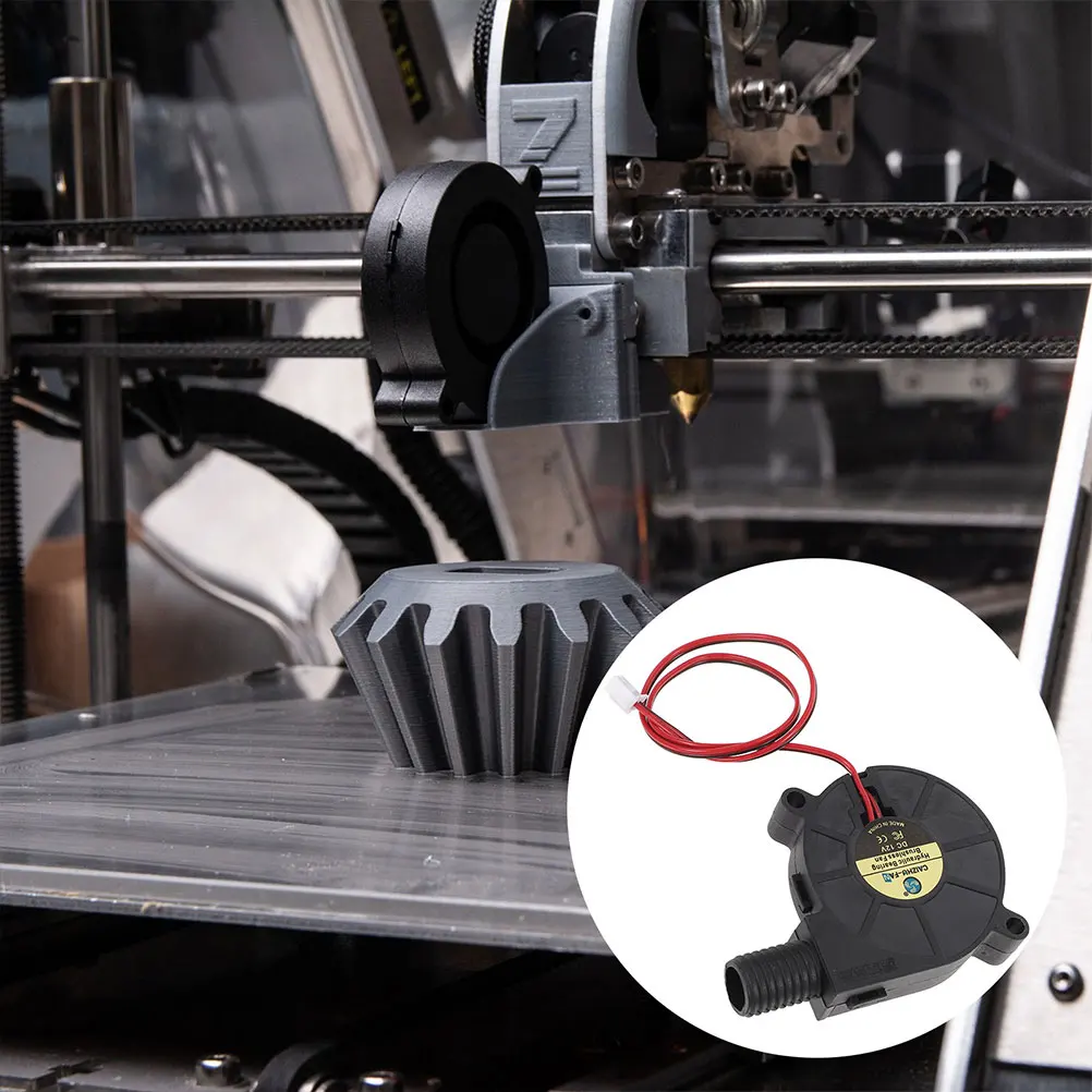 

50x15mm Blower Fan DC5015 12V 7500RPM XH2 54 25cm Cable Black Cooling Furnace Accessories Reliable Quiet Durable