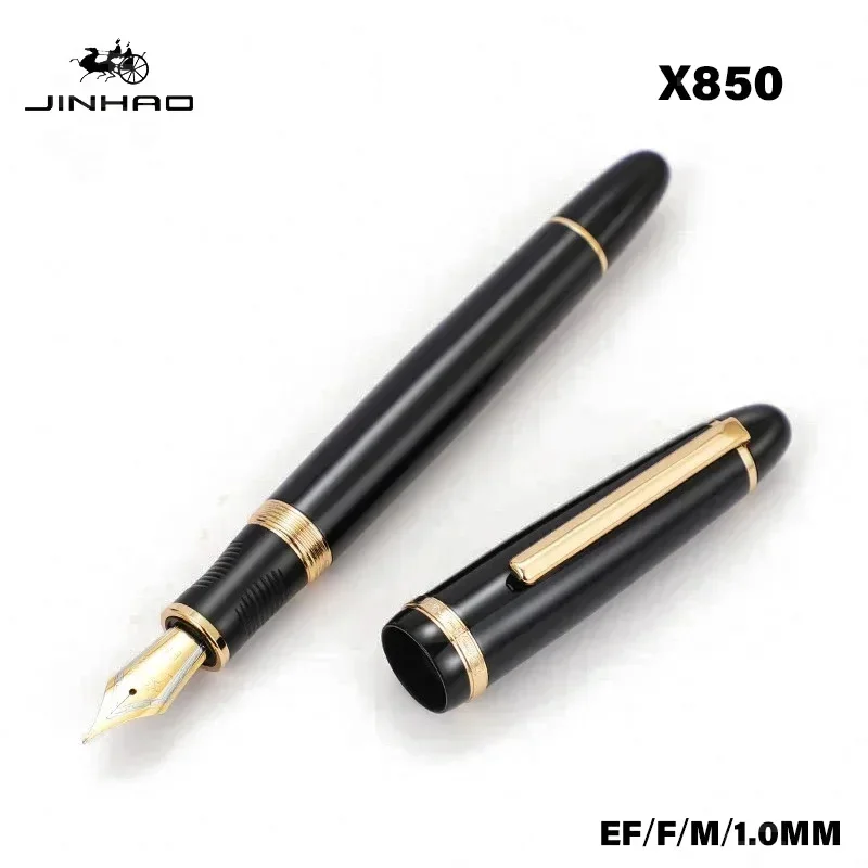 

Ручка перьевая Jinhao X850 черная/Золотая с зажимом