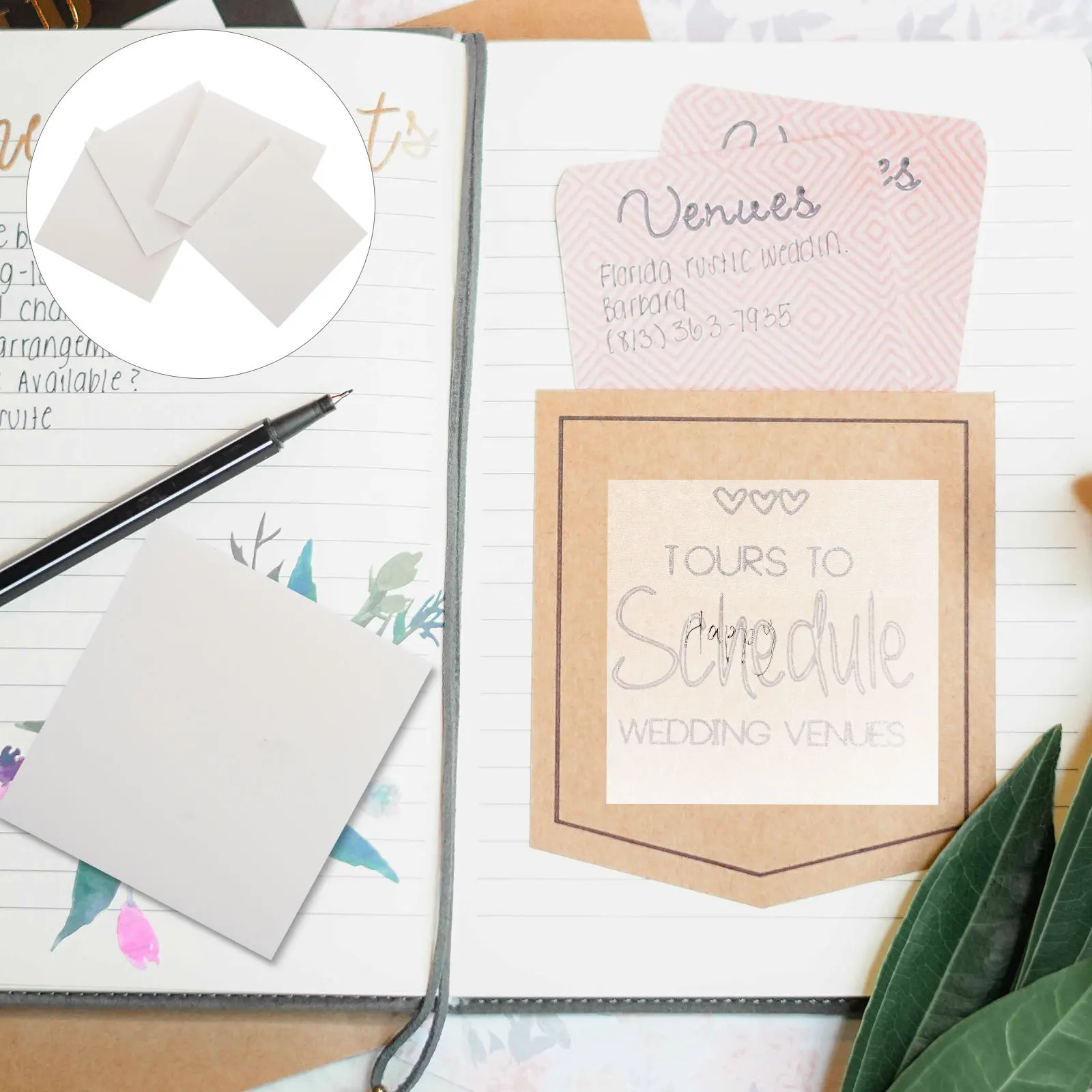 

10 Pcs Memo Post Stickie Clear Sticker Label Stickers Pad PET Notes Pads