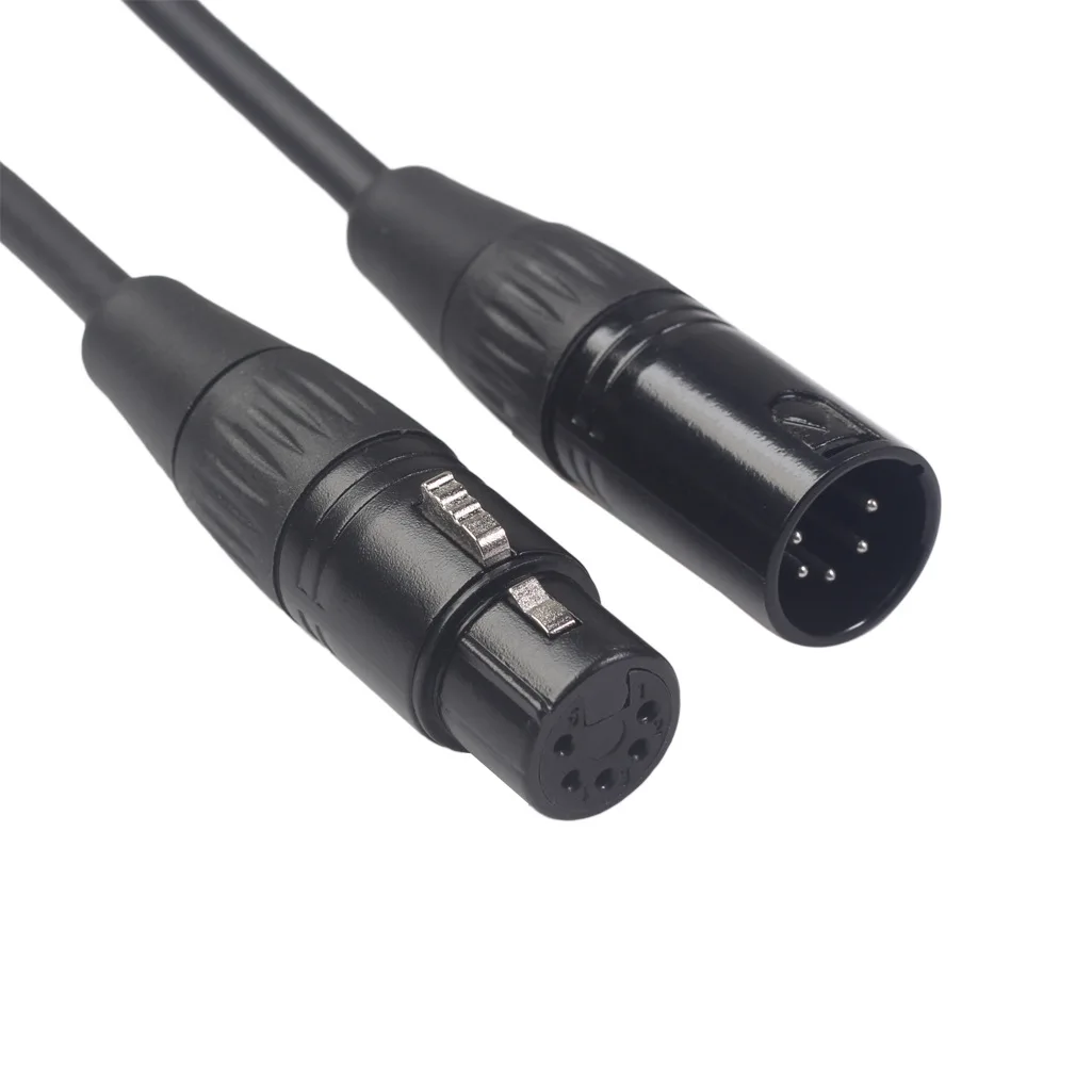 

Zinc alloy silver plated plug double-layer shielded XLR five core Canon male to female mixing console camera audio cable