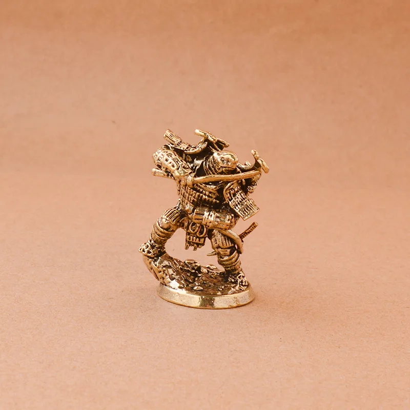 Creative Brass Warrior Turtle Model Figurine Home Desktop Decoration