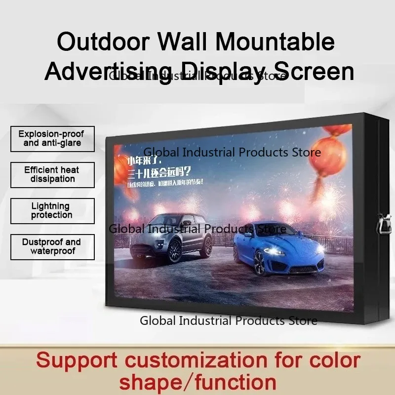 

32-дюймовый настенный уличный рекламный дисплей с настраиваемым ЖК-экраном, цифровая вывеска для бизнеса, хит продаж