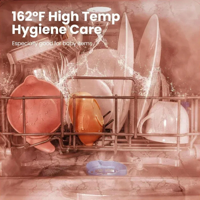 TGBFPortable Dishwasher with 5L Water Tank,No Hookup Needed,360° Dual Spray,192℉ High-Temp& Air-Dry Function,Dishwasher for,Ali