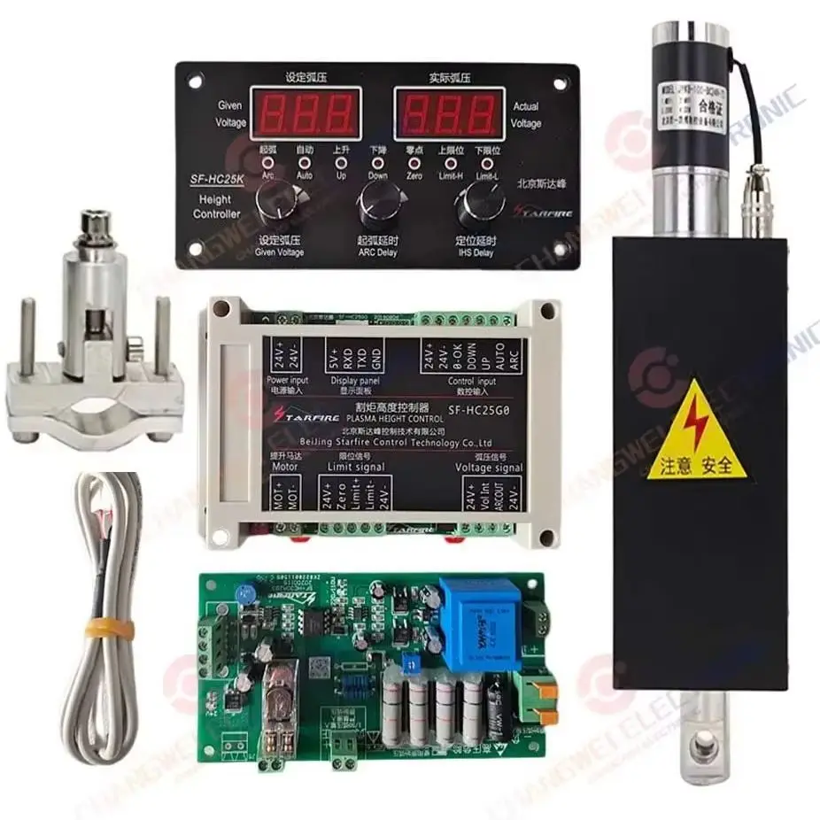 

Контроллер высоты плазменной резки THC SF-HC25K с подъемником THC JYKB-100-DC24V-T3 Для плазменной резки