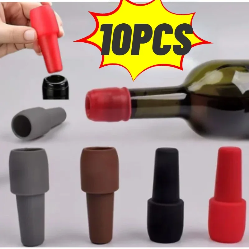 Bottle Sealer Silicone Wine Stoppers Beverage Sparkling Wine Bottle Stopper Keeping Wine Champagne Fresh Kitchen Tools Reusable