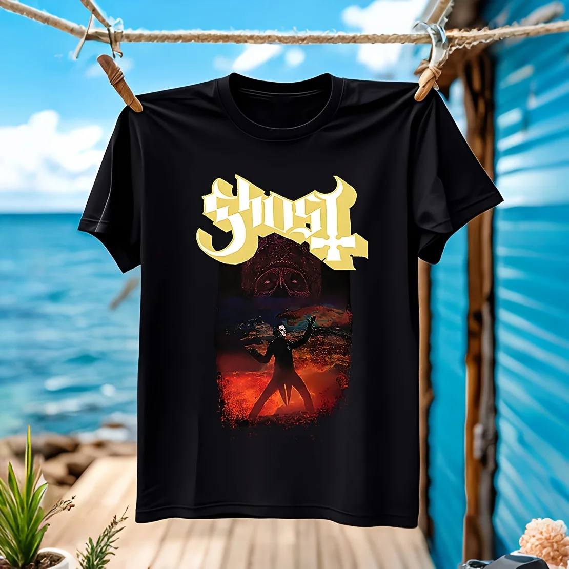 

Ghost, EU Admat, официальная мужская футболка из 100% хлопка, повседневная, дышащая, удобная, для занятий спортом, доступна в различных размерах, cl