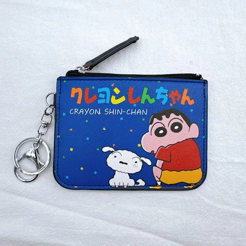 porta-cartoes-e-porta-moedas-pequeno-anime-crayon-shin-chan-com-chaveiro-para-cracha-de-identificacao-profissional
