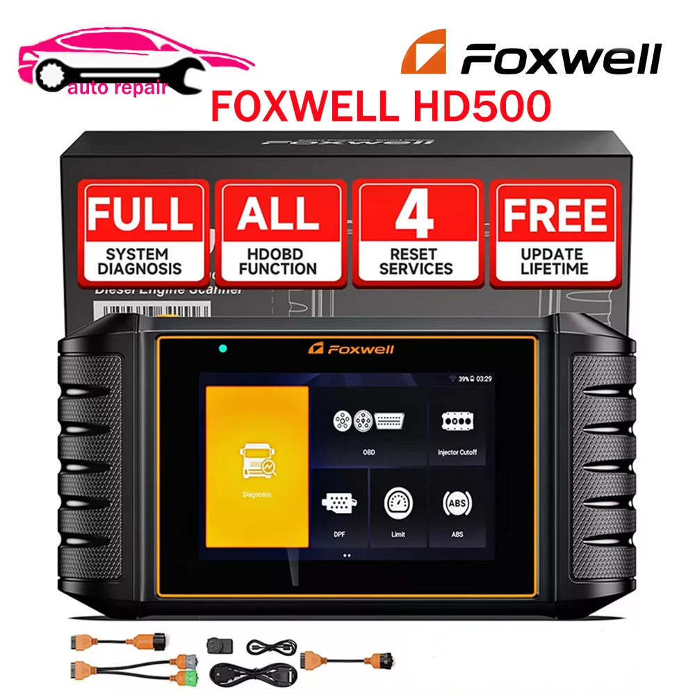 FOXWELL HD500 Heavy Duty Truck Scanner DPF Regen Injector Cutoff Limit Setting  All System Diesel Truck Scanner Diagnostic Scan