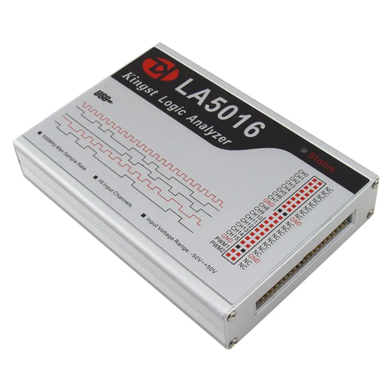 LA5016 Usb Logic Analyzer 16-channel Full Channel 500M Sampling Rate Portable Oscilloscope