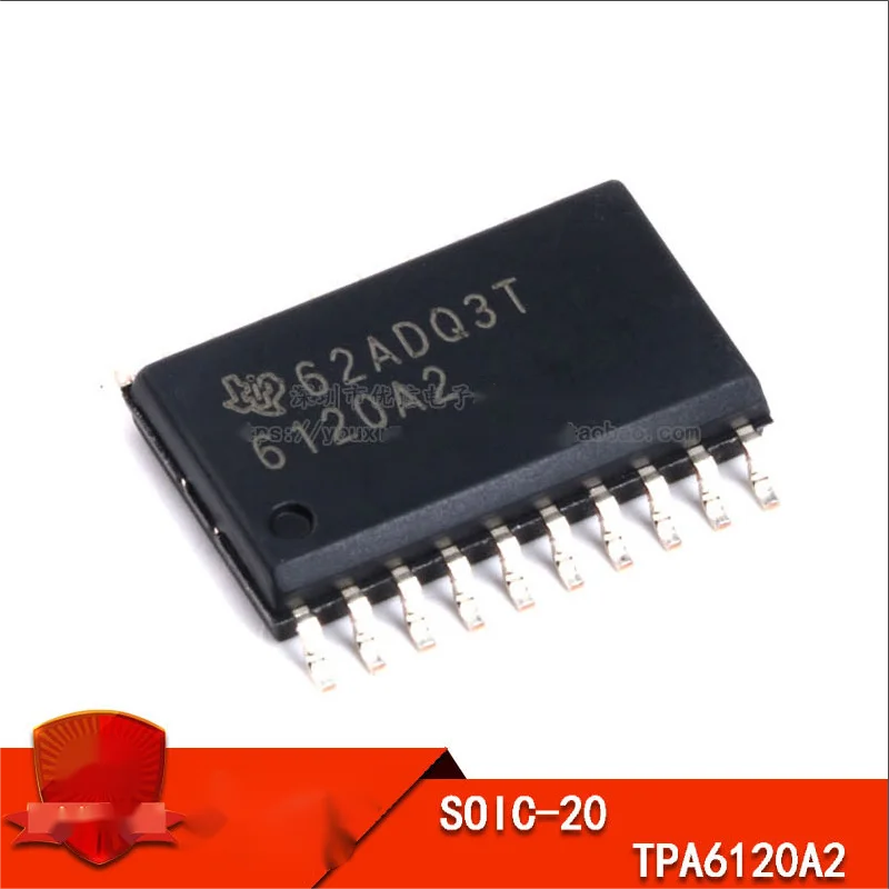 TPA6120A2DWPR 6120A2 HSOP-20 TPA6120A2DWP TPA6120A2 TPA6120 Amplifier IC Headphones, 2-Channel (Stereo) Class AB 20-HSOIC