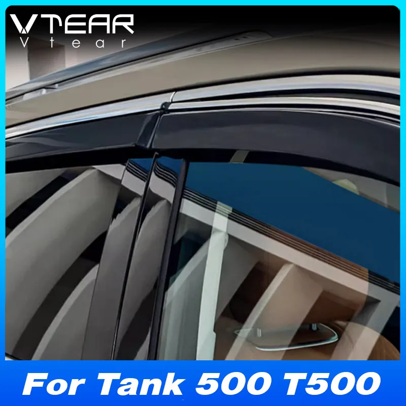 

Vtear автомобильный оконный козырек, декоративный экран, дефлектор, солнцезащитный козырек, внешние аксессуары, детали для резервуара 500 T500 2024