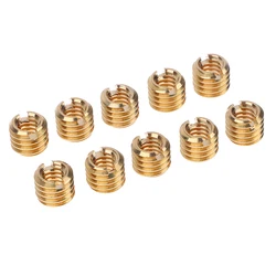 10pcs 1/4 Inch To 3/8 Inch Convert Screw Standard Adapter Reducer Bushing Converter For DSLR Camera Camcorder Tripod Monopod