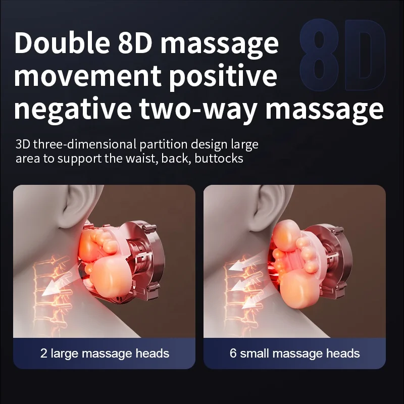 Smart Library 3 Modes 3 Intensity Shiatsu Ergonomic Massage Pillow, Car Neck Rest Pillow With Massager, 3d Kneading Neck & Shoul