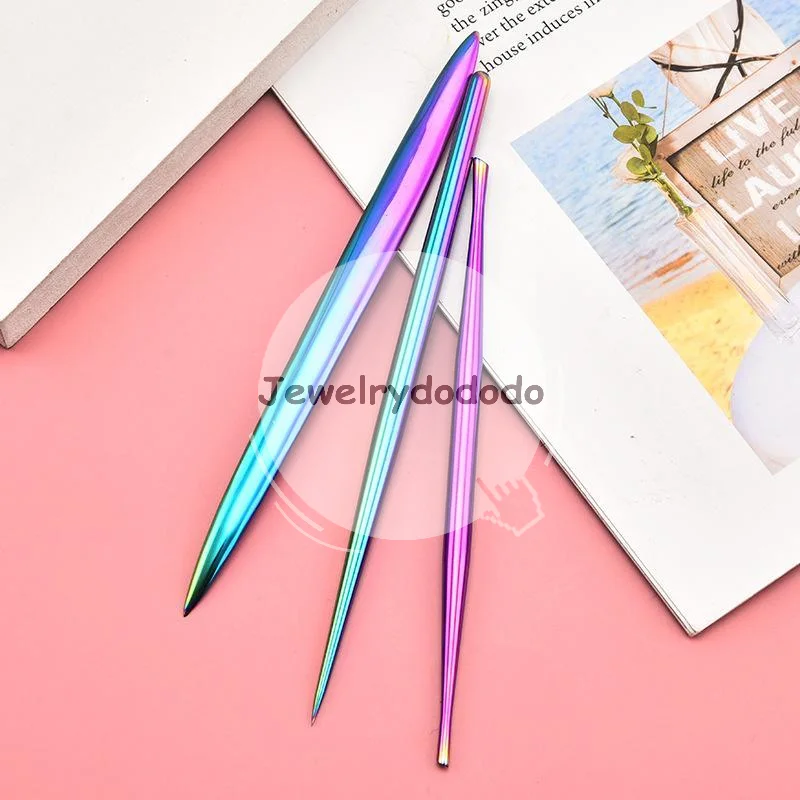 Polymer Clay Set - Colored Stainless Steel Clay Embossing Tools