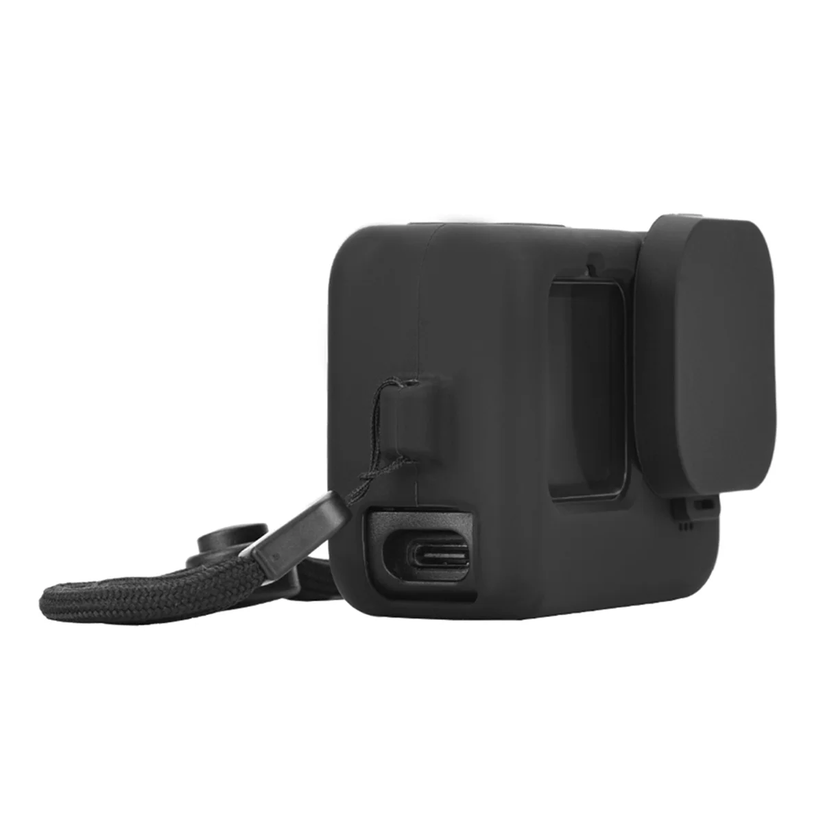 Silicone Case for GoPro Hero 12 11 10 9 Black Tempered Glass Screen Protector Protective Film Lens Cap Cover