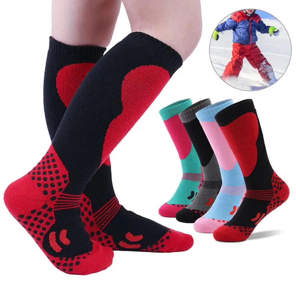 

Children Ski Socks Winter Ski Socks for Children Long-tube Thermal Comfortable Outdoor Sports Socks for Boys Girls Skiing