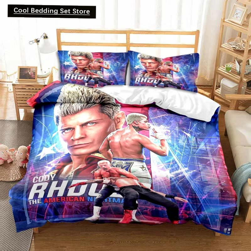 

Cody Rhodes Duvet Cover Cool American Nightmare Bedding Set Soft Adult Kids Bedroom Single Double King Size Bed Set Boys Gift