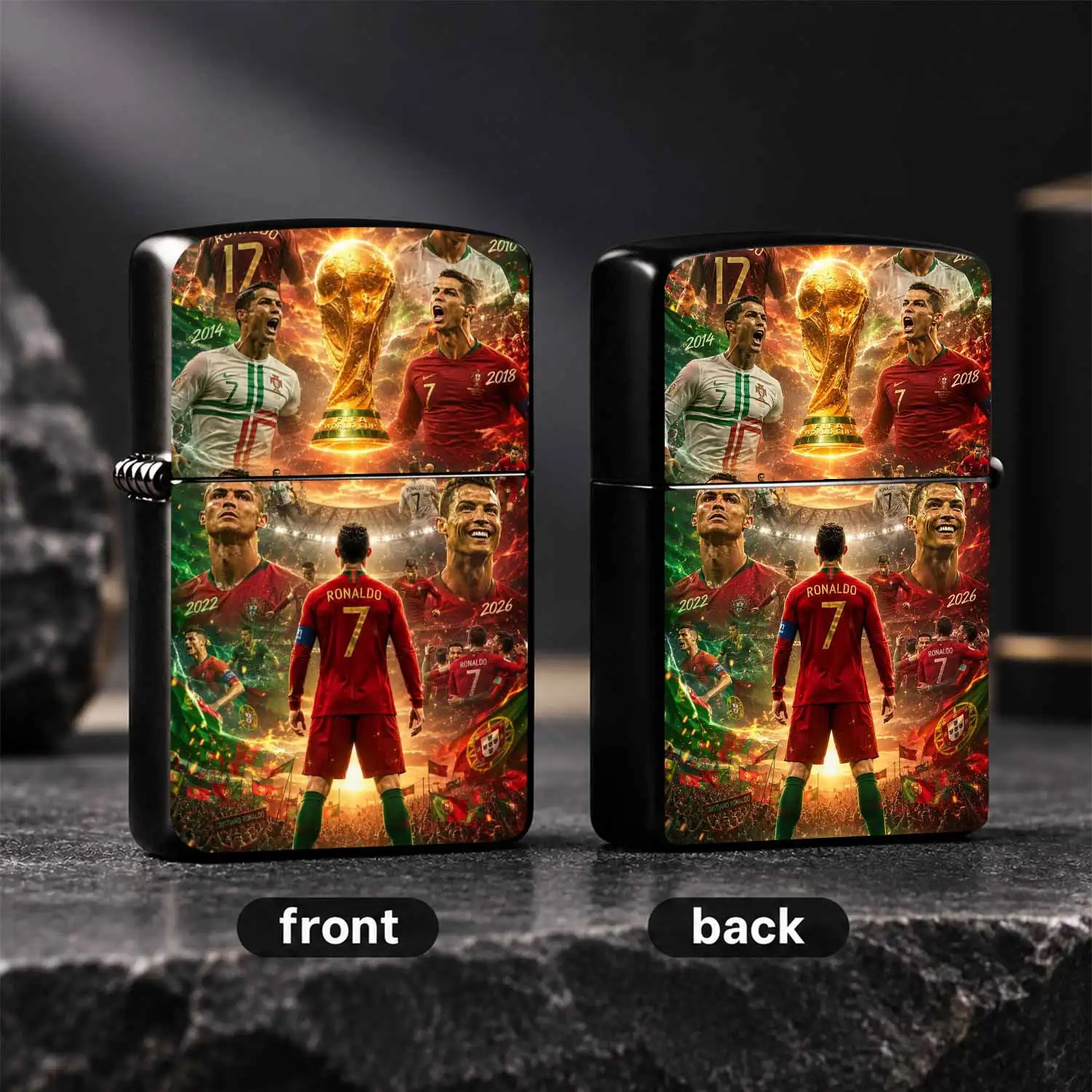 Themed Commemorative Lighter Football Legend Fan Collectible PORTABLE Durable Housing Igniter, Exquisite Souvenir Gift for Soccer Supporters Daily Use Smokers Decorative Practical Igniter A fun and humorous lighter