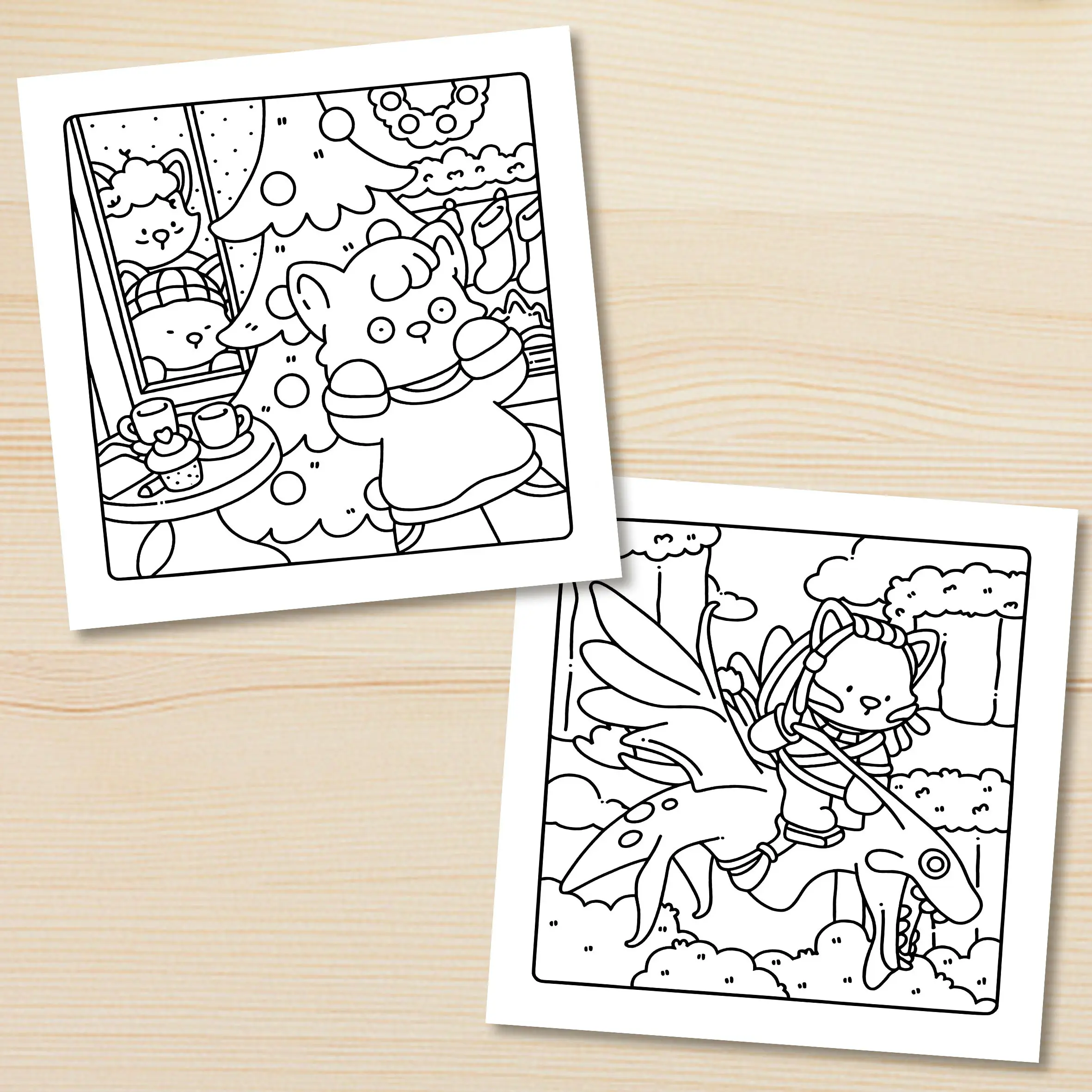 FUZZY MOVIES Bold-easy Patterns Coloring Book for Adults Cute Drawing Book Perfect Gift for Party and Birthday