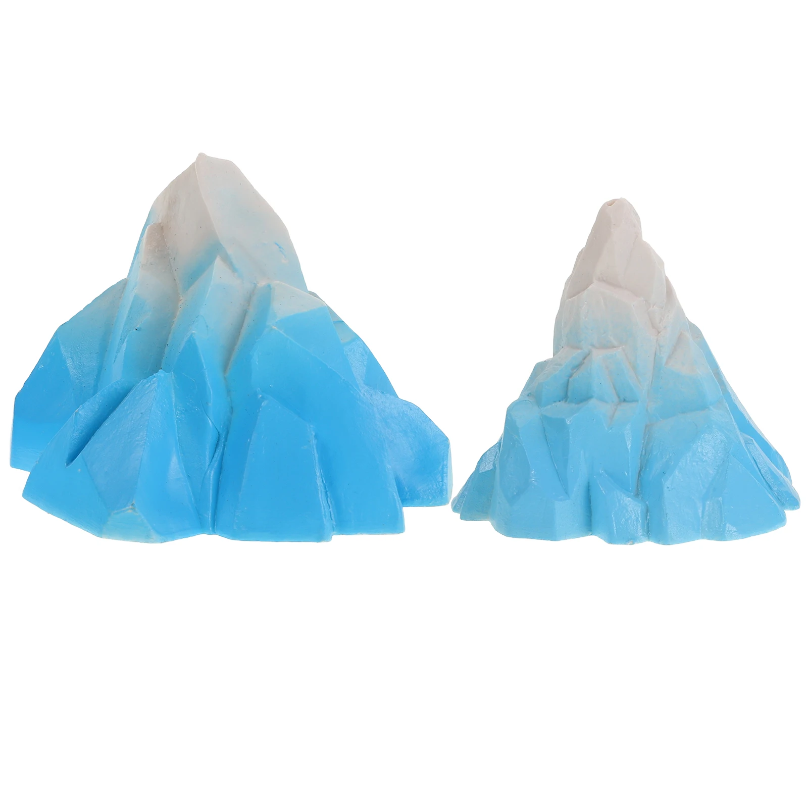 

2 pcs Iceberg Realistic Arctic Miniature Decorations For Sand Table Diy Craft Home Office Fish Tank Aquarium Snow Mountains
