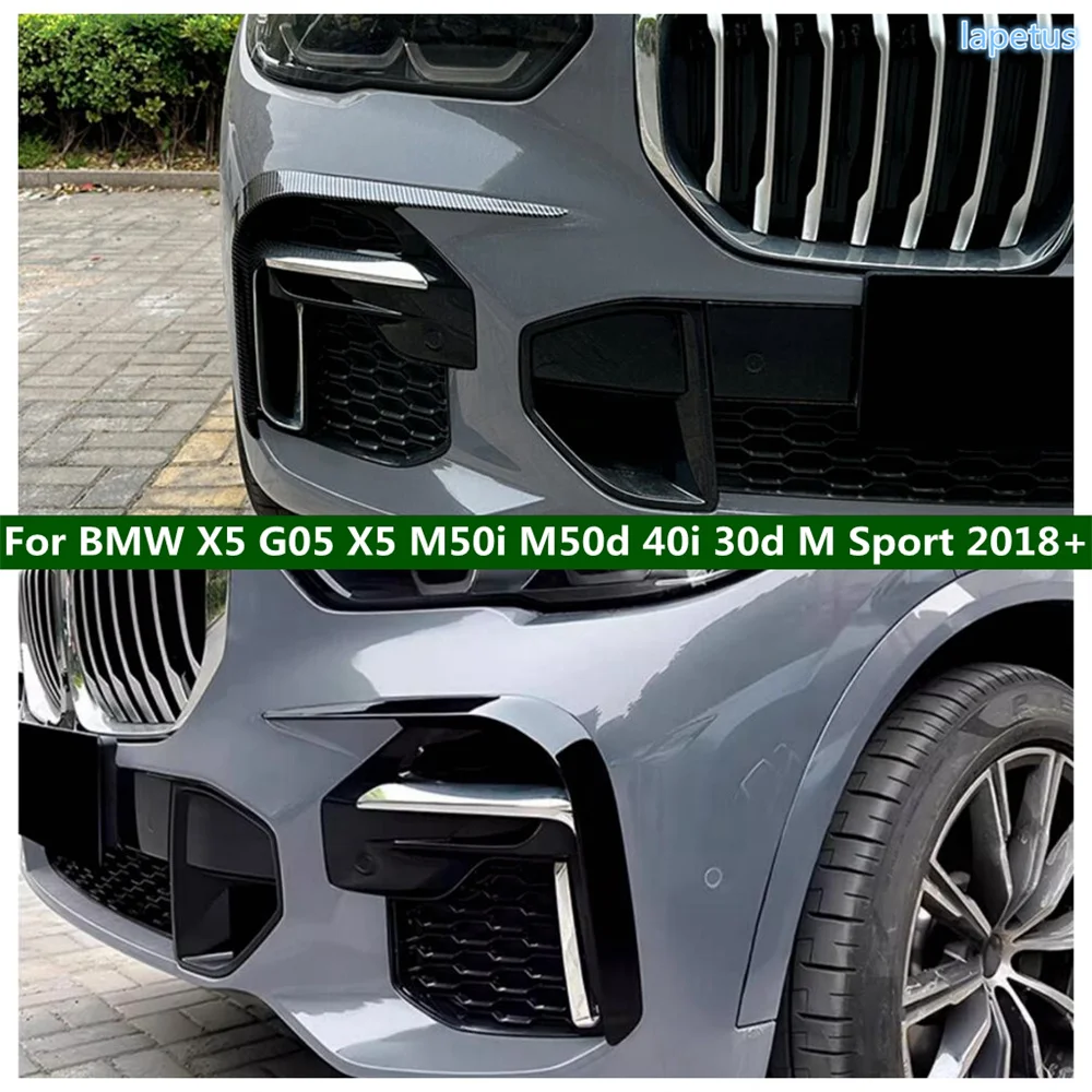 

Front Bumper Wind Knife Bumper Fog Light Grille Cover Front Blade Trim For BMW X5 G05 X5 M50i M50d 40i 30d M Sport 2018 - 2023