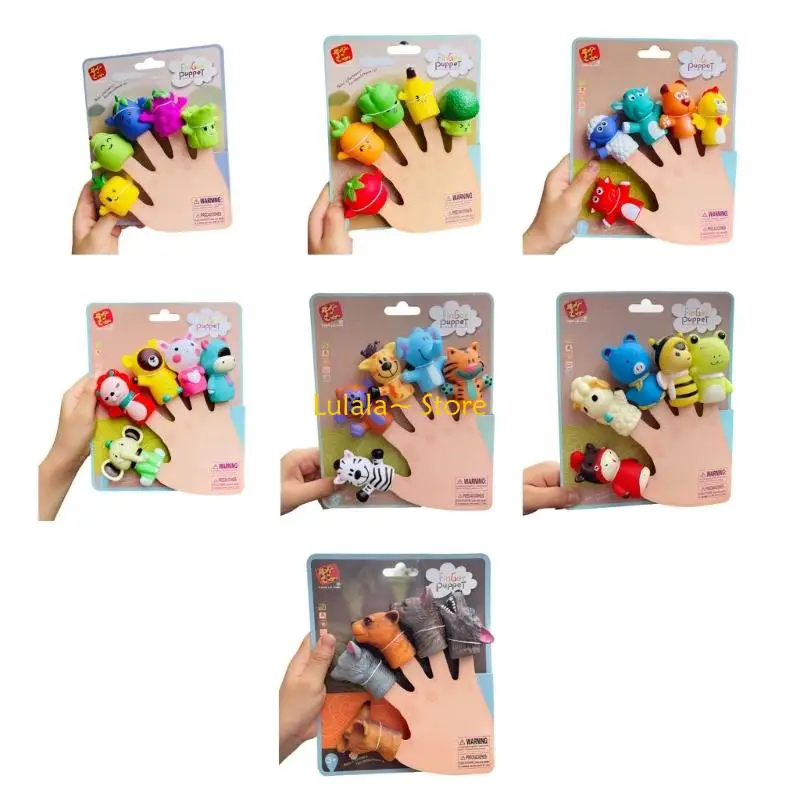 

Y4QA PVC Animal Hand Puppets для детей Раннее обучение ролевые ролевые роли игрушки безопасные вечеринки для малышей для малышей