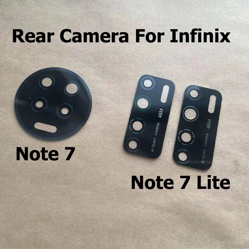 

Camera Lens For Infinix Note 7 Lite Back Rear Camera Glass Lens With Adhesive Sticker Replacement Parts X690 X656