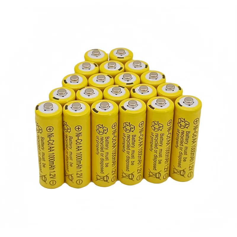 100% original AA 1.2V 1000mAh Ni-Cd rechargeable lpega battery, suitable for flashlight electric toys.