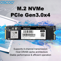 OSCOO M2 SSD NVMe 256GB 512GB 128GB M.2 2280 PCIe SSD Internal Solid State Drive for Laptop Desktop SSD Drive