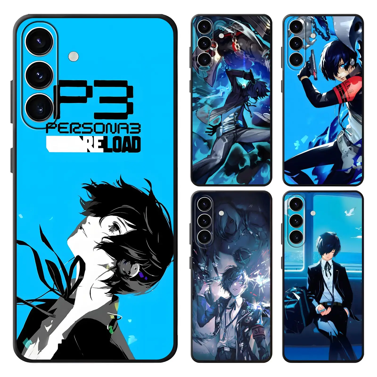 Game persona 3 r-reload  Phone Case For Samsung A57 A56 A37 A27 A17 A36 A26 A55 A35 Anti-Drop Soft Black Case