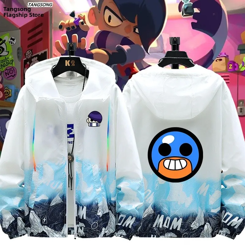 

Ultra-Thin Sun Protection Clothing Outerwear Wild Chaos Ear ex Gng Jaet Breathable Lightweight Polyester Nylon