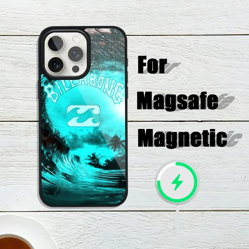 C-Casual-S-Surfing-Billabonge Phone Case For iphone 13 Plus 12 14 Mini 11 Max 15 Pro Magsafe Magnetic Wireless Charging Shell