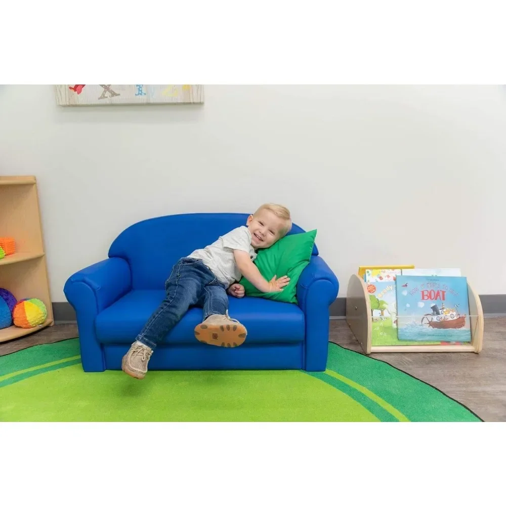 

As We Grow Toddler Sofa, Blue, CF805-197, Flexible Seating for Daycare or Preschool, Kids Reading Couch, Playroom Furniture