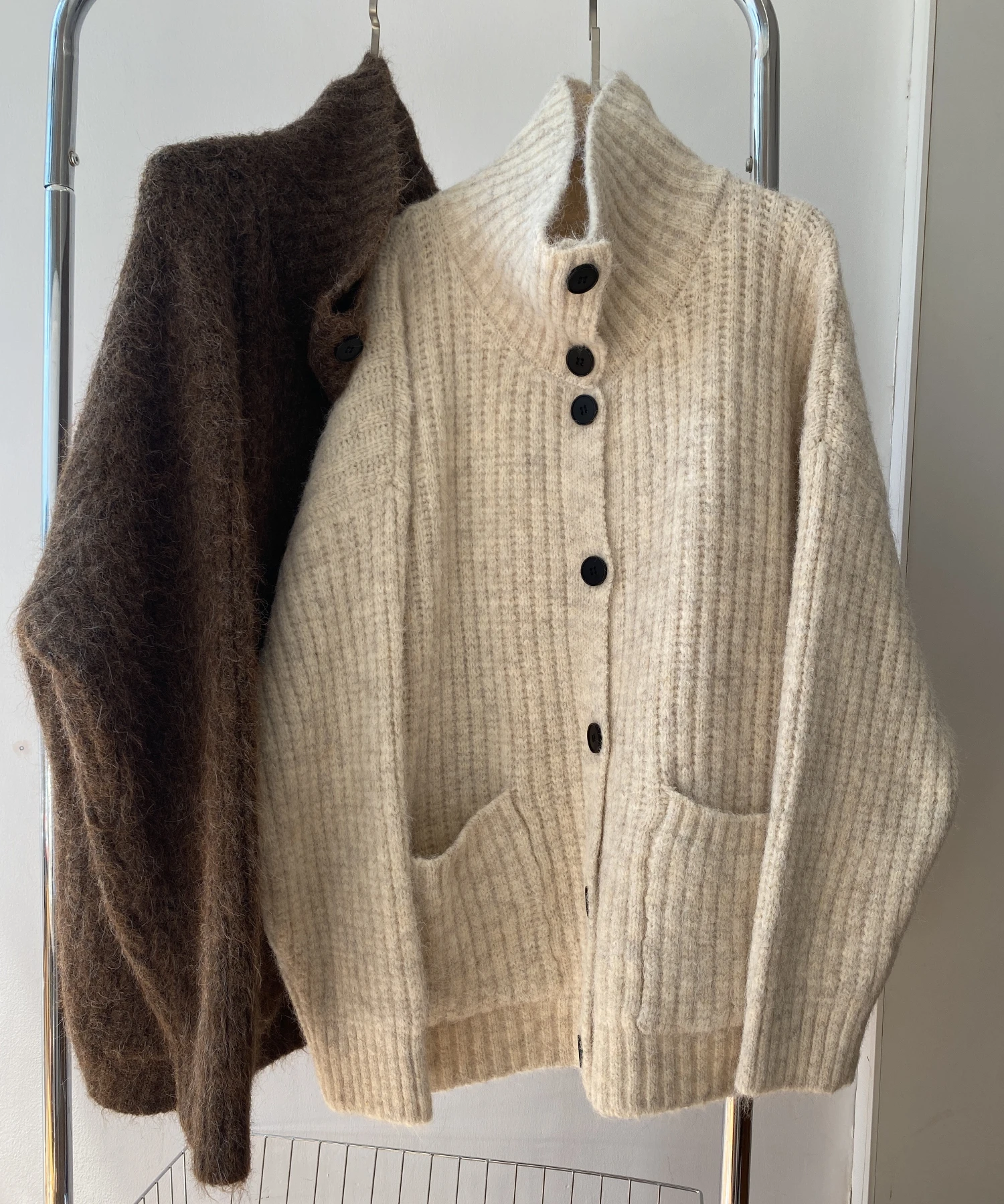 

Осень-зима, новый женский свитер с воротником в ленивом стиле, женский свободный мягкий вязаный топ, толстый