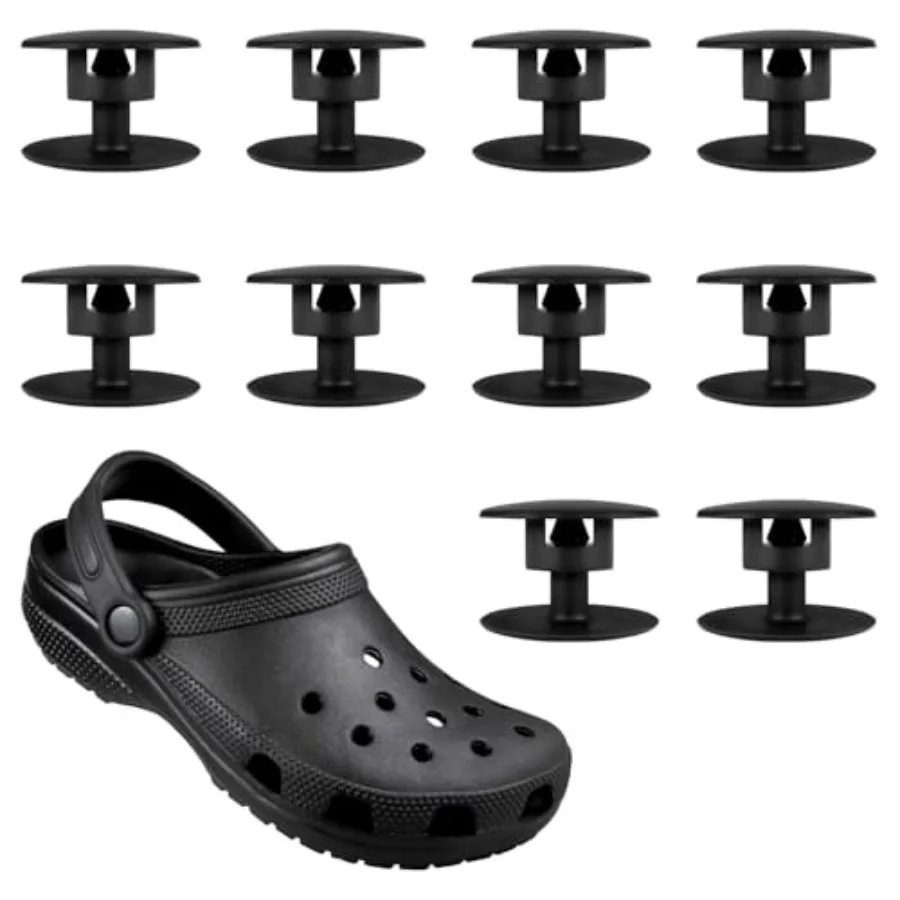 

10 комплектов сменных заклепок для пляжной обуви, запасные части для кнопок, совместимые с сабо, ремешок для пляжной обуви Rep