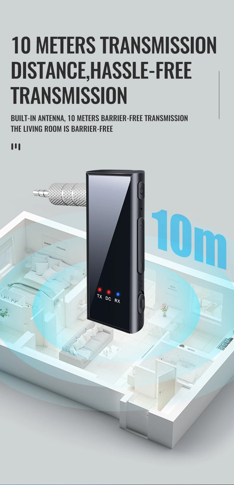 بلوتوث 5.4 استقبال الصوت الارسال Hansfree دعوة 3.5mmAUX جاك الصوت AUX ستيريو الموسيقى محولات لاسلكية للتلفزيون الكمبيوتر مجموعة السيارة