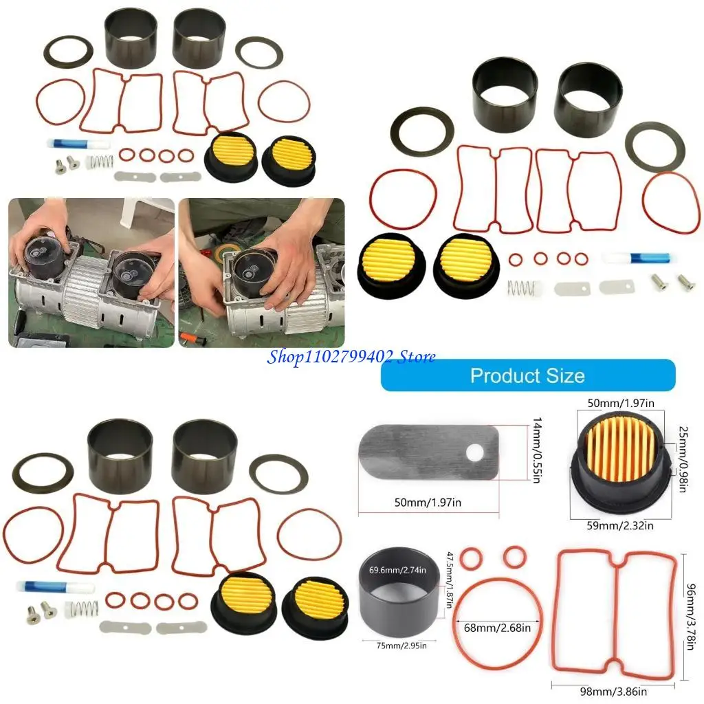 547F Pack of 20 High Performances Maintenance Set for 1500W Without Oil Silents Air Compressor Sturdy and Easy to Use