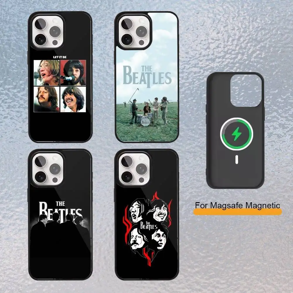 

T-The B-Band B-Beatles-es Let It Be Phone Case For iPhone Magsafe Magnetic 17,16,15,14,13,12,11 Wireless Charging cover