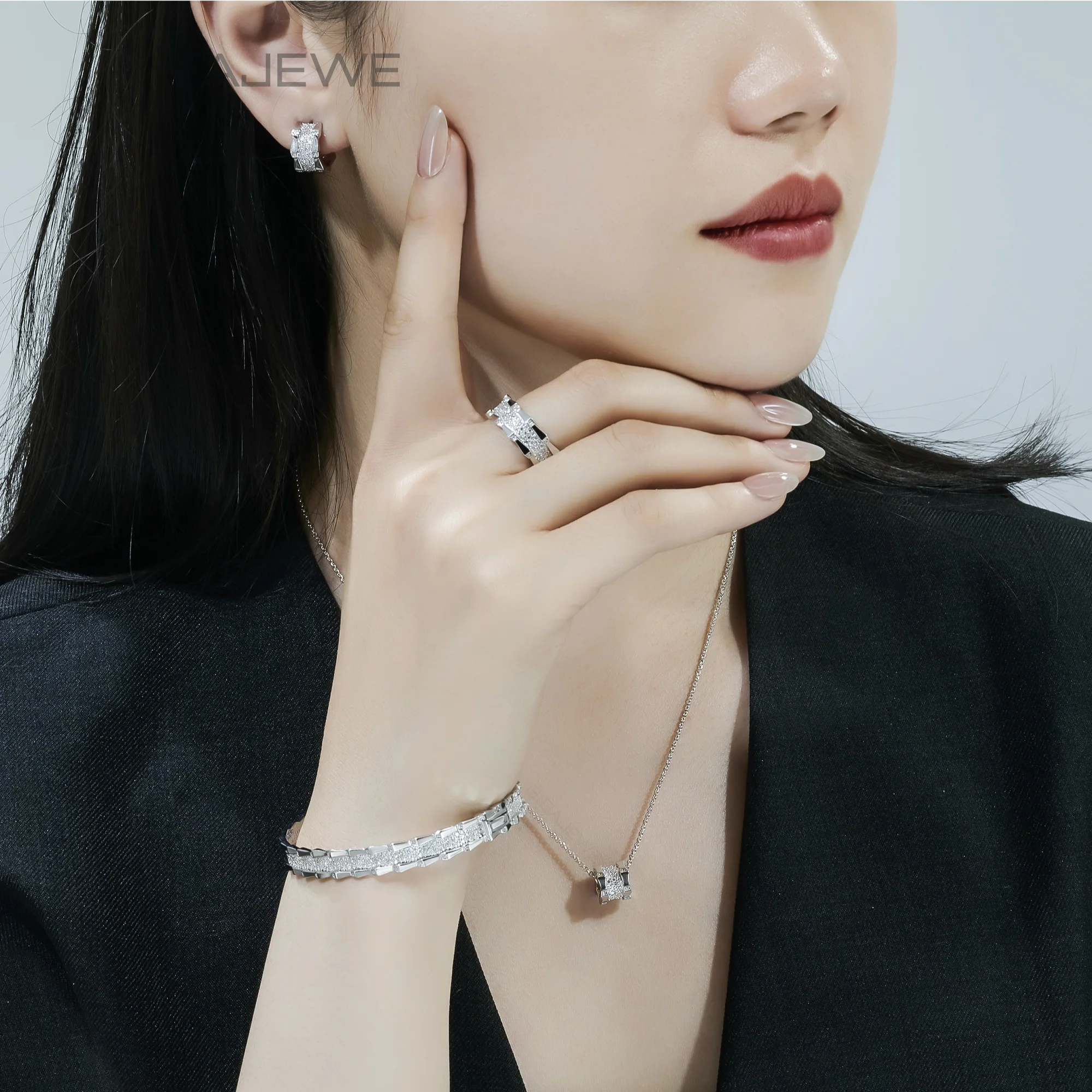 GIGAJEWE High Density Moissanite Pave Bracelet 925 Sterling Silver Bracelet 18K Gold Plated Luxury Wedding Jewelry for Women