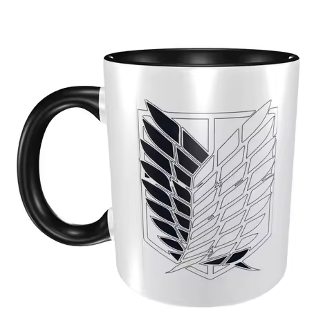 Attack On Titan Mug Funny Ceramic Coffee Cups Tea Mugs Milk Cup Drinkware Gift for Woman Man