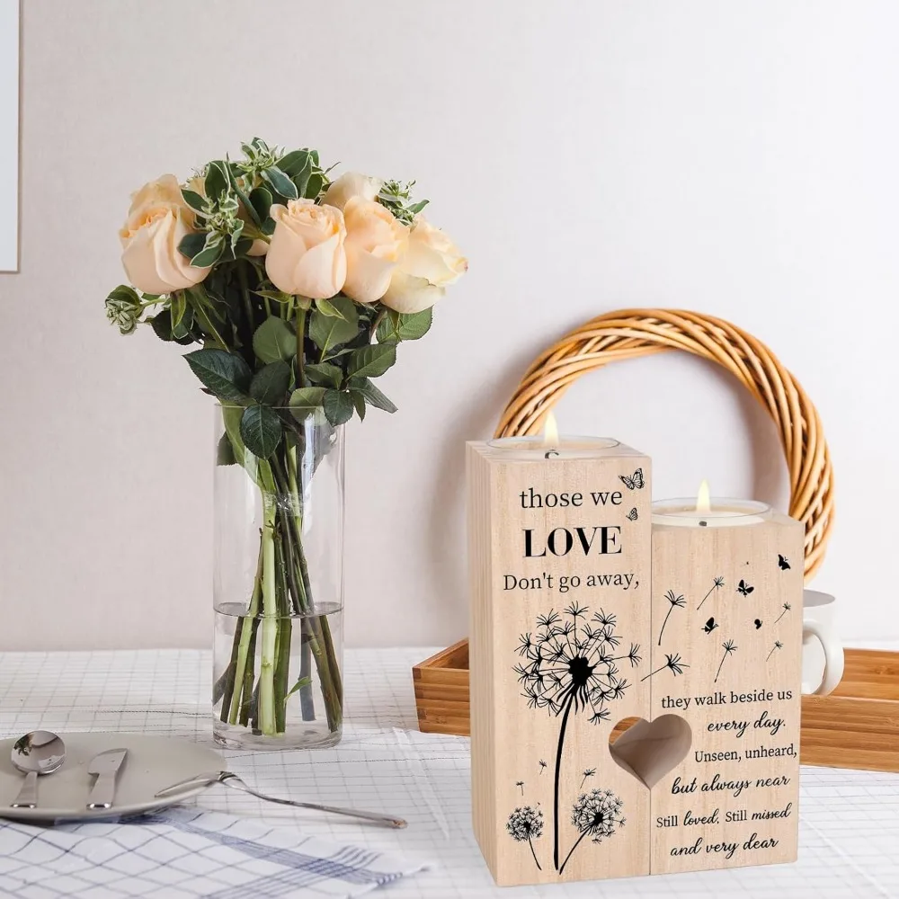 هدايا التعاطف لخسارة محبوب، حاملي شموع التفكير - هدية عزى، هدايا تذكارية لجدة الأم والأب