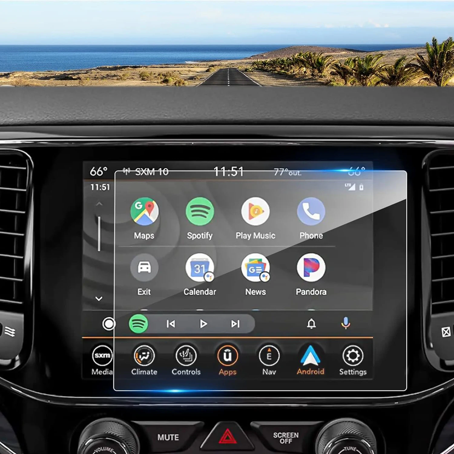 

Car Screen Protector for 2019 2020 2021 2022 2023 Grand Cherokee Uconnect Accessories Navigation Touchscreen Protector Film Temp