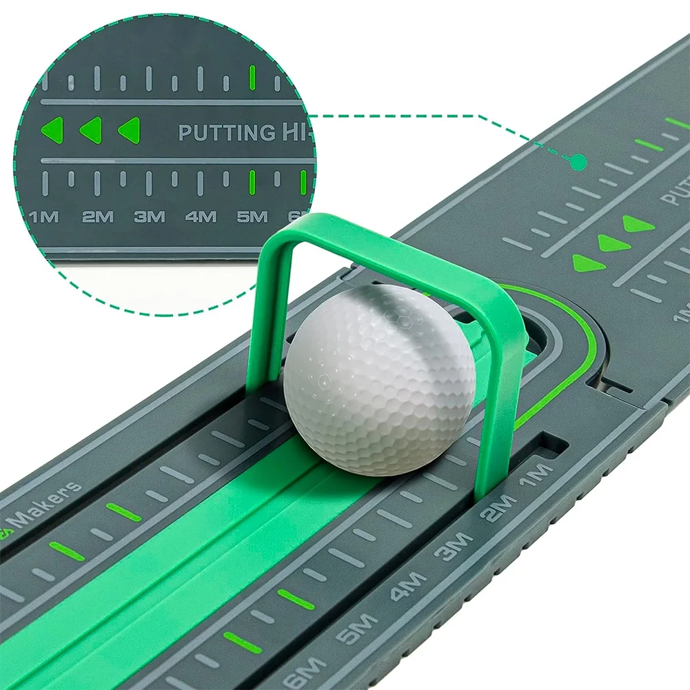 Golf Precision Distance Putting Drill Golf Putting Green Mat Putting Practice Pad Mini Training Putter Aids Golf Accessories