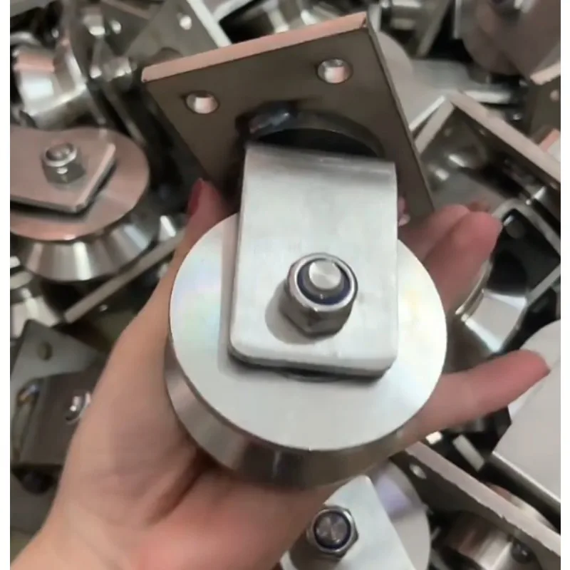 Stainless Steel V U H Groove Track Roller Pulley, Ground Rail Wheel for Sliding Gate
