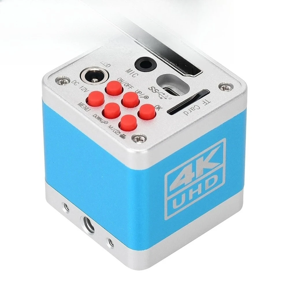 كاميرا مجهرية رقمية HAYEAR HY-6110 4K UHD كاميرا متوافقة مع HDMI كاميرا إلكترونية صناعية USB مع بطاقة TF 32G