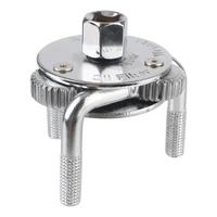 Llave de filtro de aceite, herramienta de reparación de 3 mandíbulas y 2 vías, removedor de llave ajustable, herramienta para automóvil